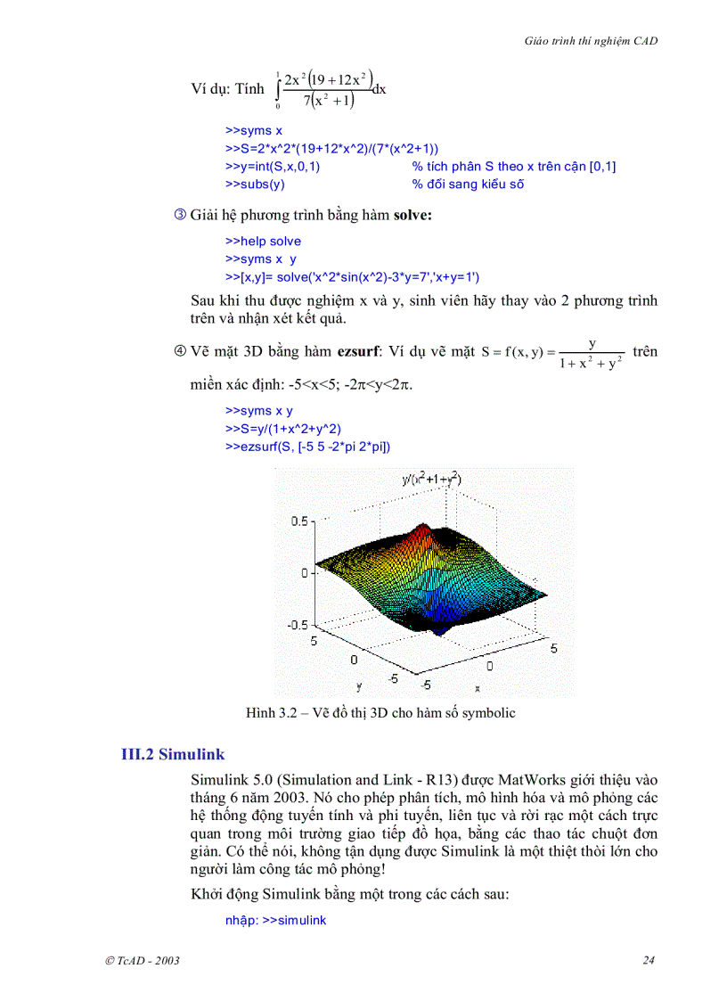 image for page Thí nghiệm CAD Computer Aided Design
