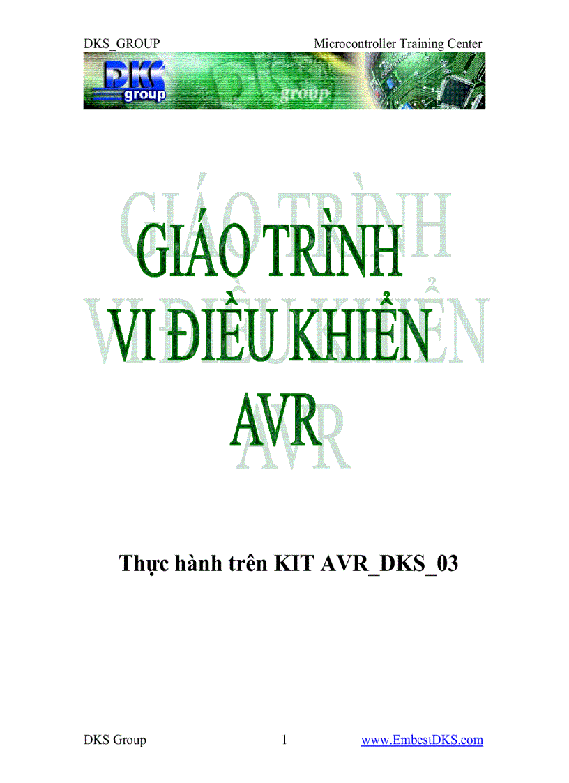 image for page Giáo trình Vi điều khiển AVR dks group