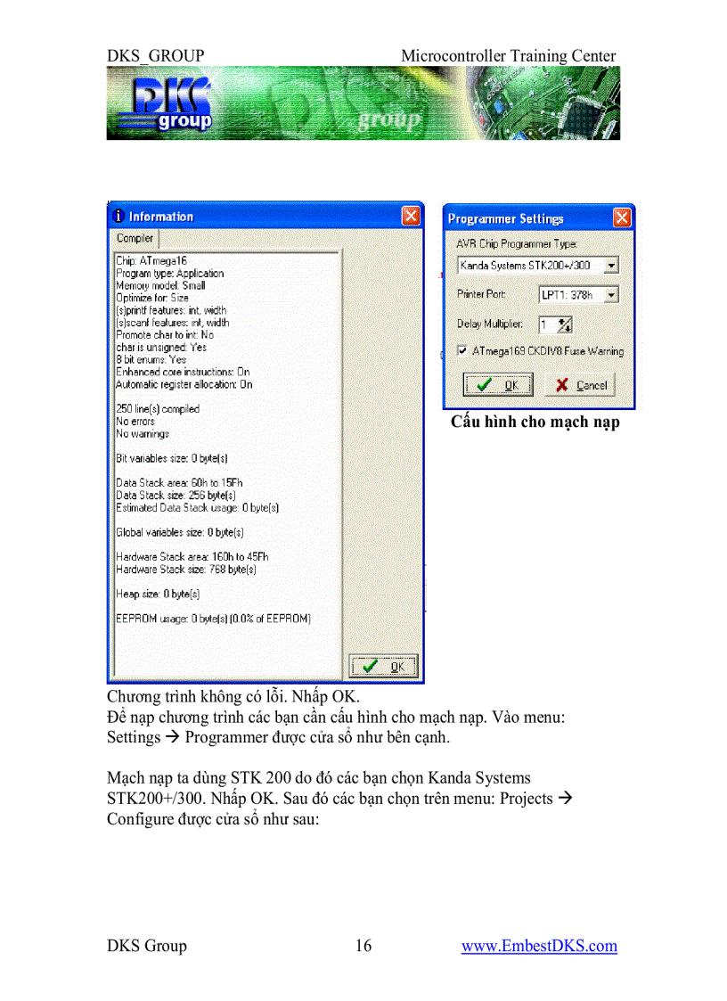 image for page Giáo trình Vi điều khiển AVR dks group