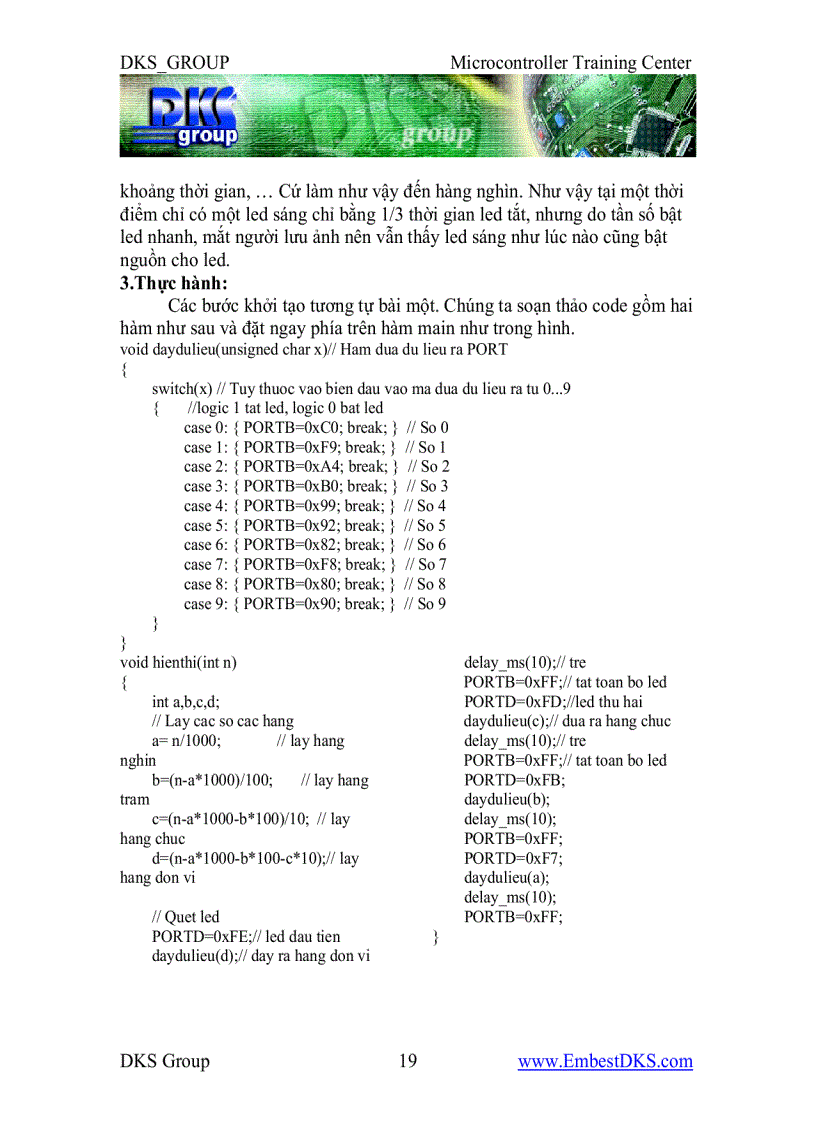 image for page Giáo trình Vi điều khiển AVR dks group