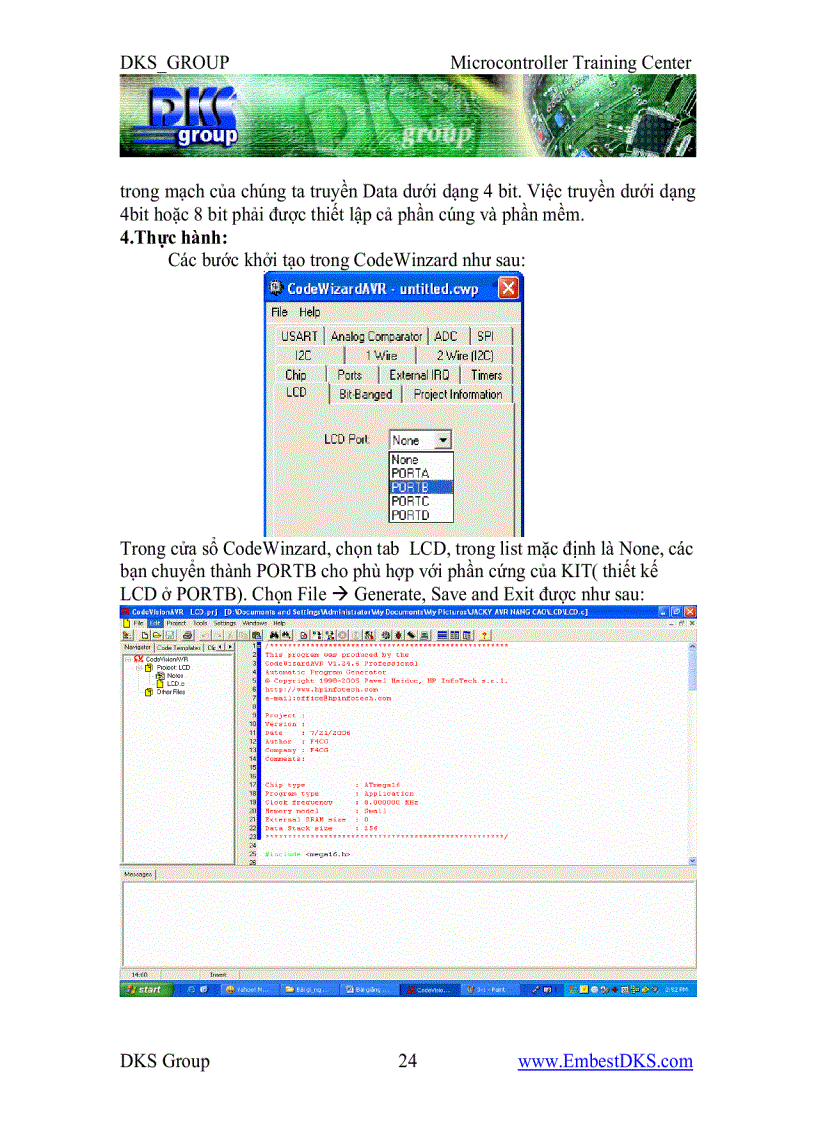 image for page Giáo trình Vi điều khiển AVR dks group