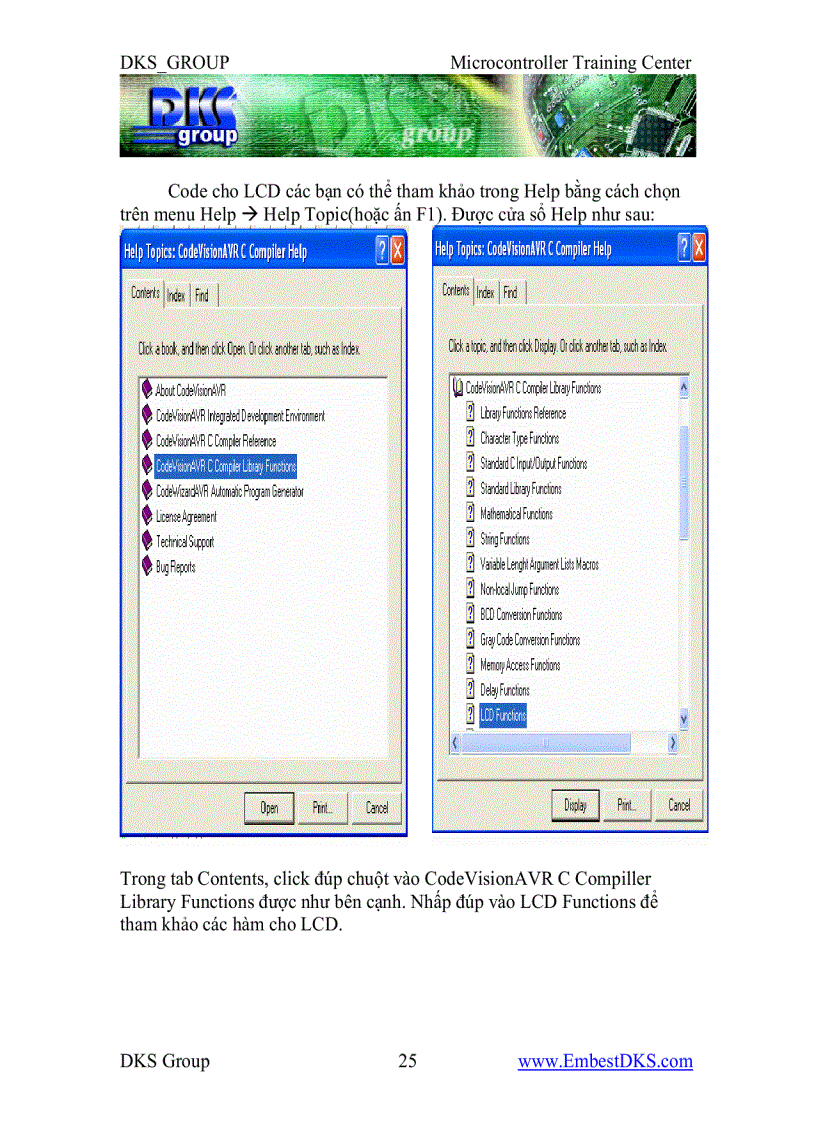 image for page Giáo trình Vi điều khiển AVR dks group