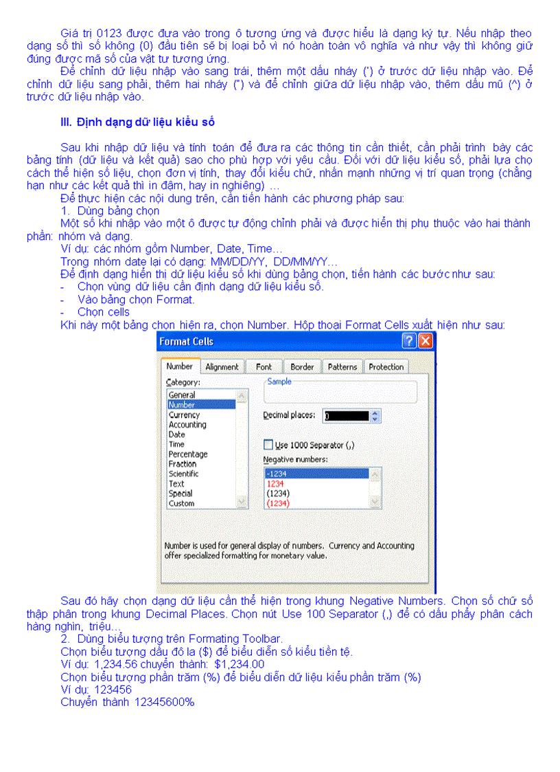image for page Một số thao tác về bảng tính và một số hàm thường dùng trong excel kế toán
