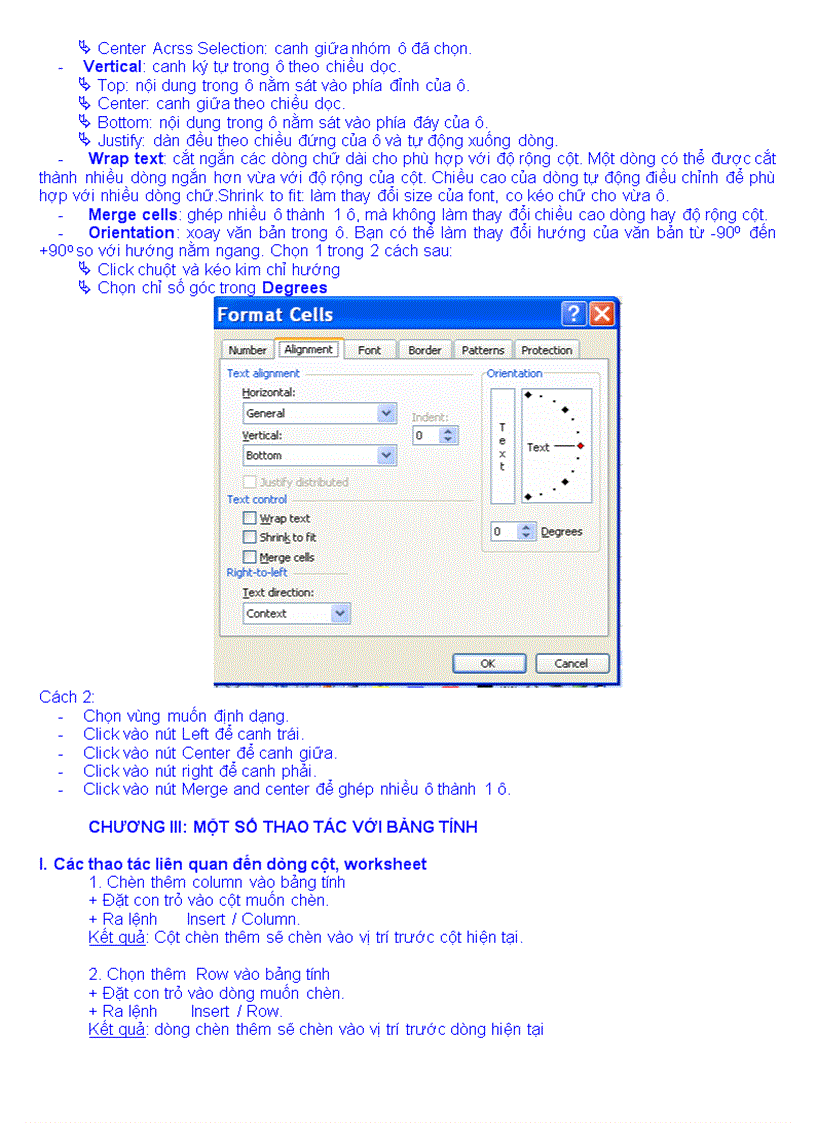 image for page Một số thao tác về bảng tính và một số hàm thường dùng trong excel kế toán