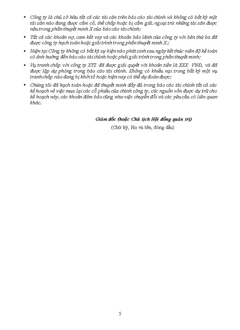 image for page Giải trình của Giám đốc 2000