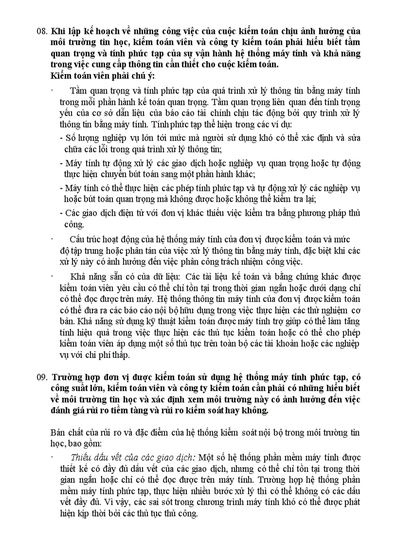 image for page Thực hiện kiểm toán trong môi trường tin học 2003