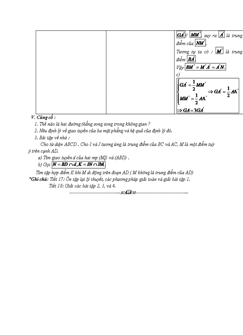 image for page Hình học LUYỆN TẬP VỀ HAI ĐƯỜNG THẲNG CHÉO NHAU VÀ HAI ĐƯỜNG THẲNG SONG SONG