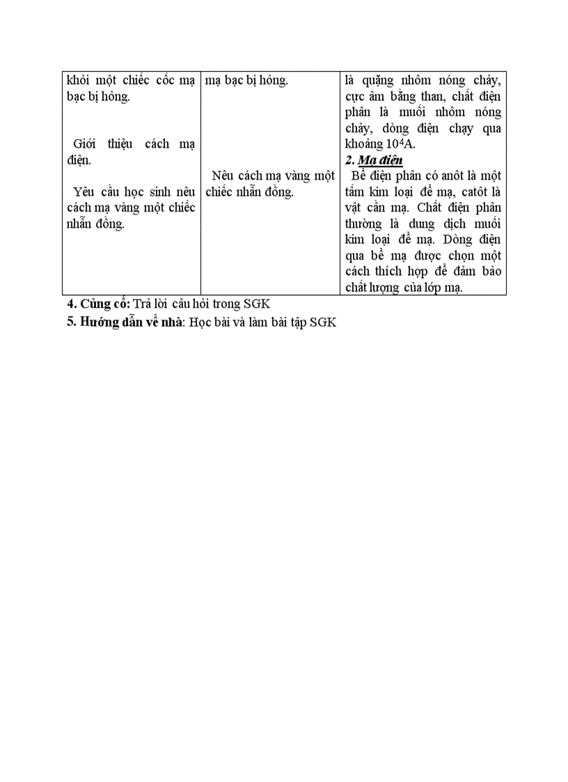 image for page Vật lý DÒNG ĐIỆN TRONG CHẤT ĐIỆN PHÂN