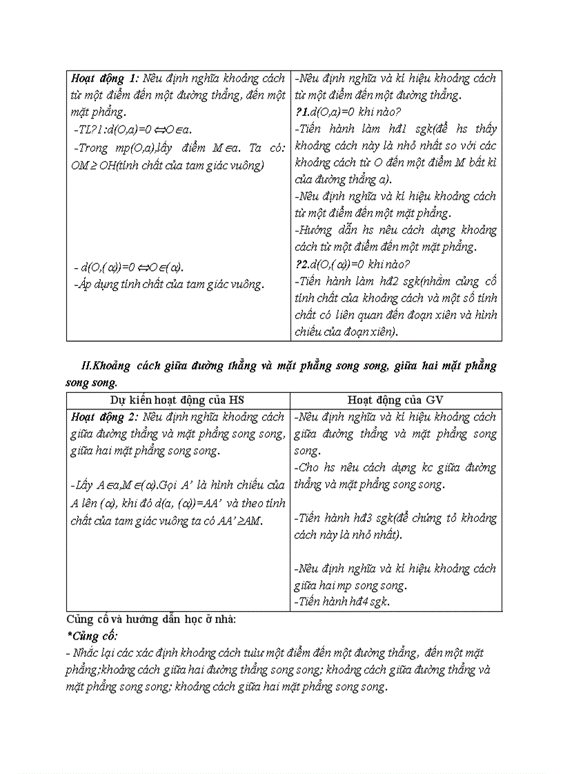 image for page Hình học KHOẢNG CÁCH