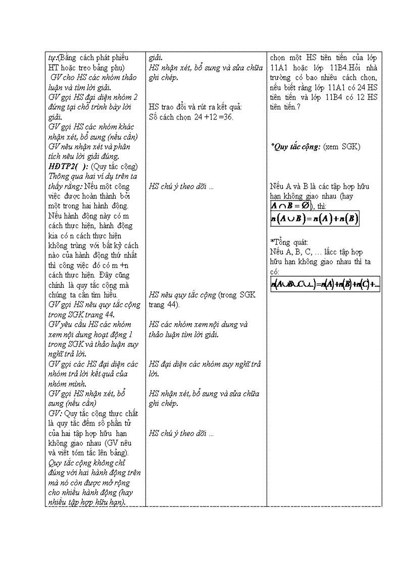 image for page Đại số QUY TẮC ĐẾM