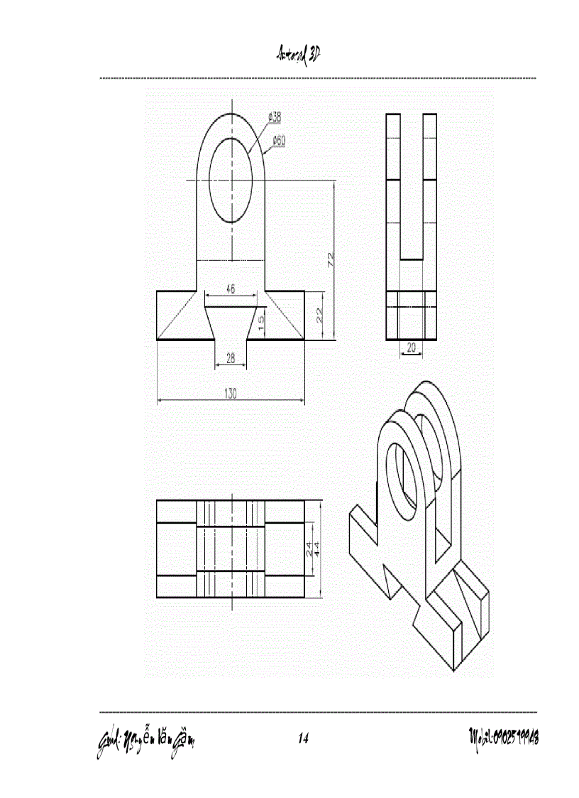image for page Bài tập AutoCad 3d