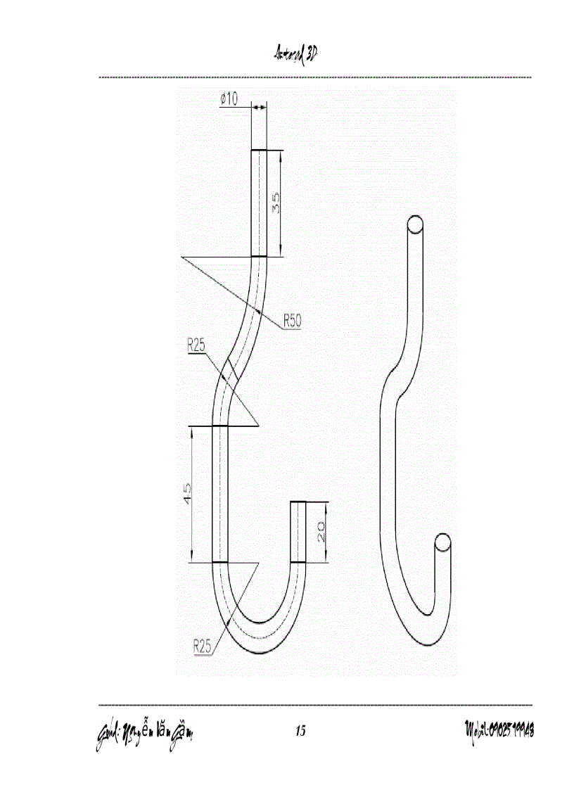 image for page Bài tập AutoCad 3d