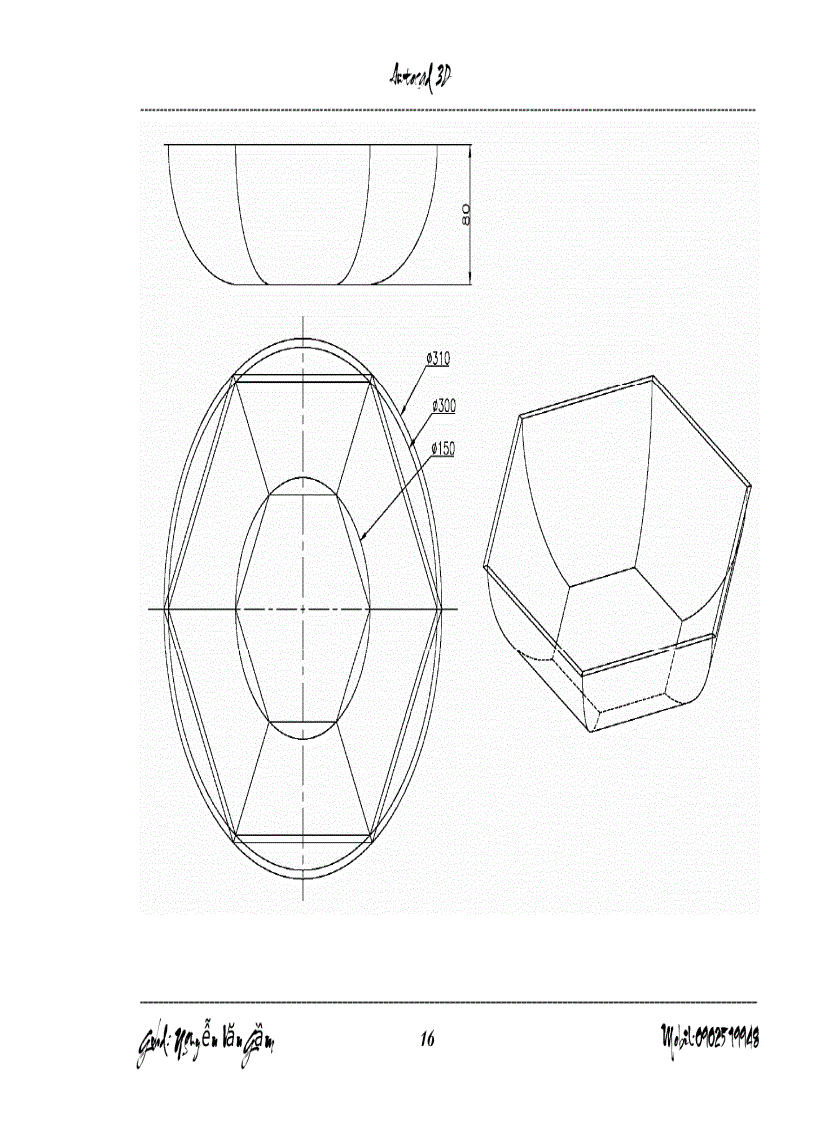 image for page Bài tập AutoCad 3d
