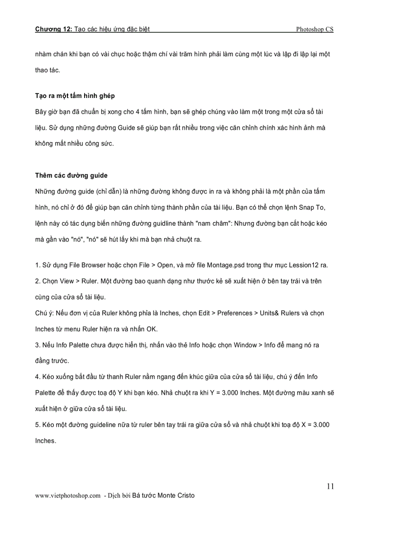 image for page Tạo các hiệu ứng đặc biệt