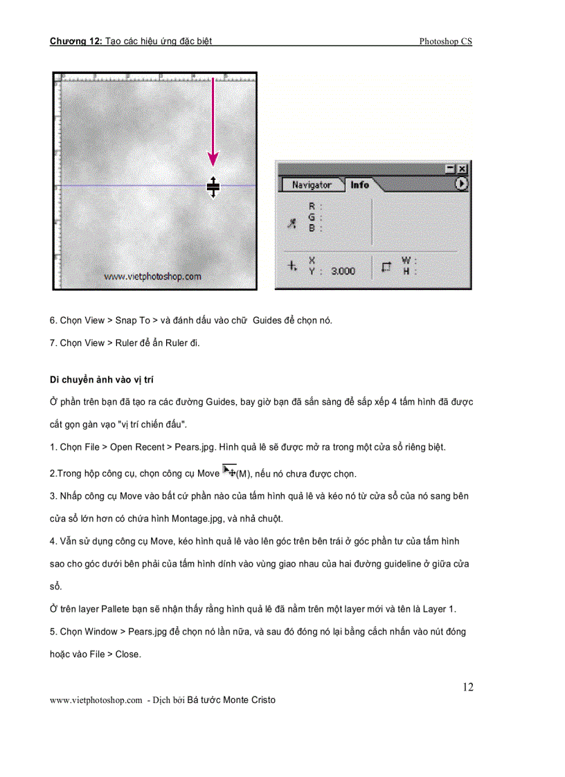 image for page Tạo các hiệu ứng đặc biệt