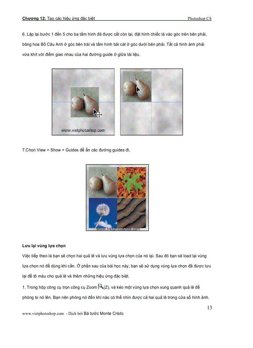 image for page Tạo các hiệu ứng đặc biệt