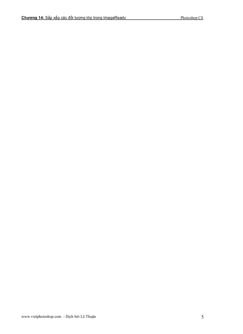 image for page Sắp xếp các đối tượng lớp trong ImageReady