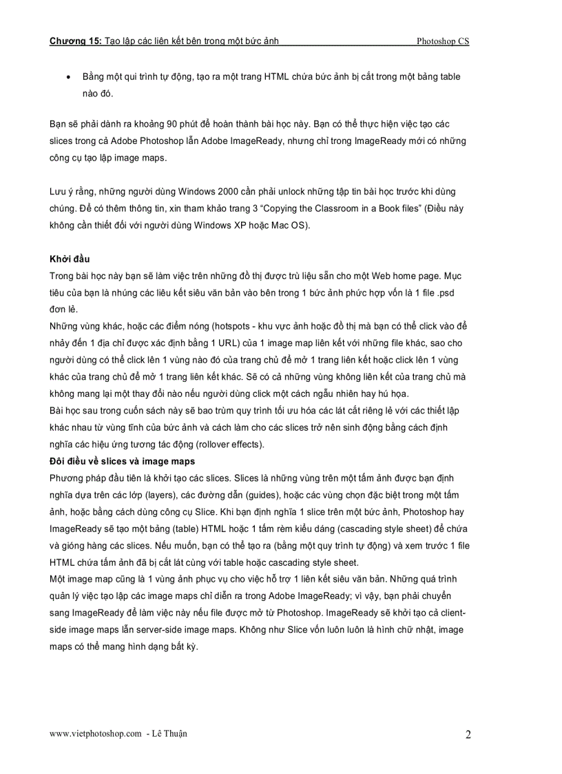 image for page Tạo lập các liên kết bên trong một bức ảnh