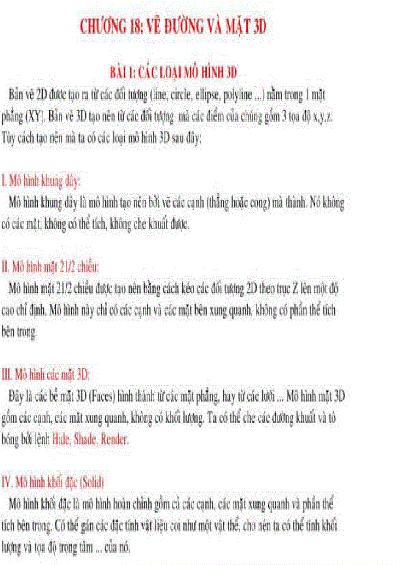 image for page Bản vẽ từ mô hình 3D