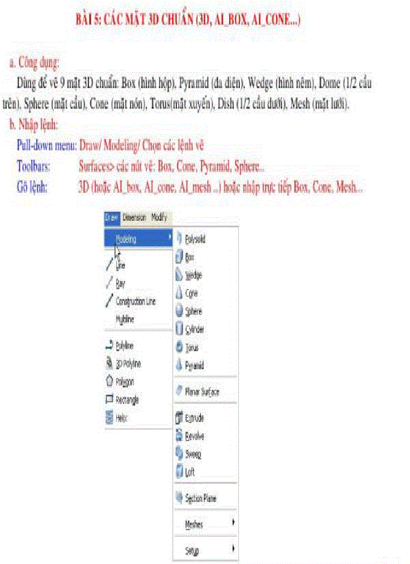 image for page Bản vẽ từ mô hình 3D