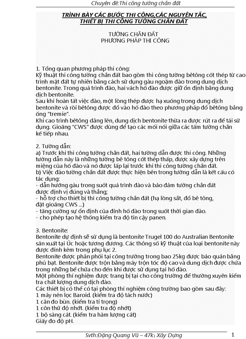 image for page Thi công tường chắn đất