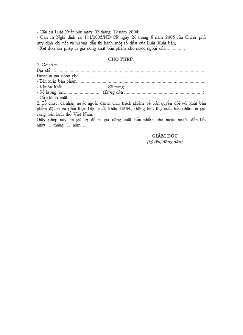image for page 17 mẫu giấy phép đơn xin phép giấy xác nhận đăng ký tờ khai nộp lưu chiểu sử dụng trong hoạt động xuất bản