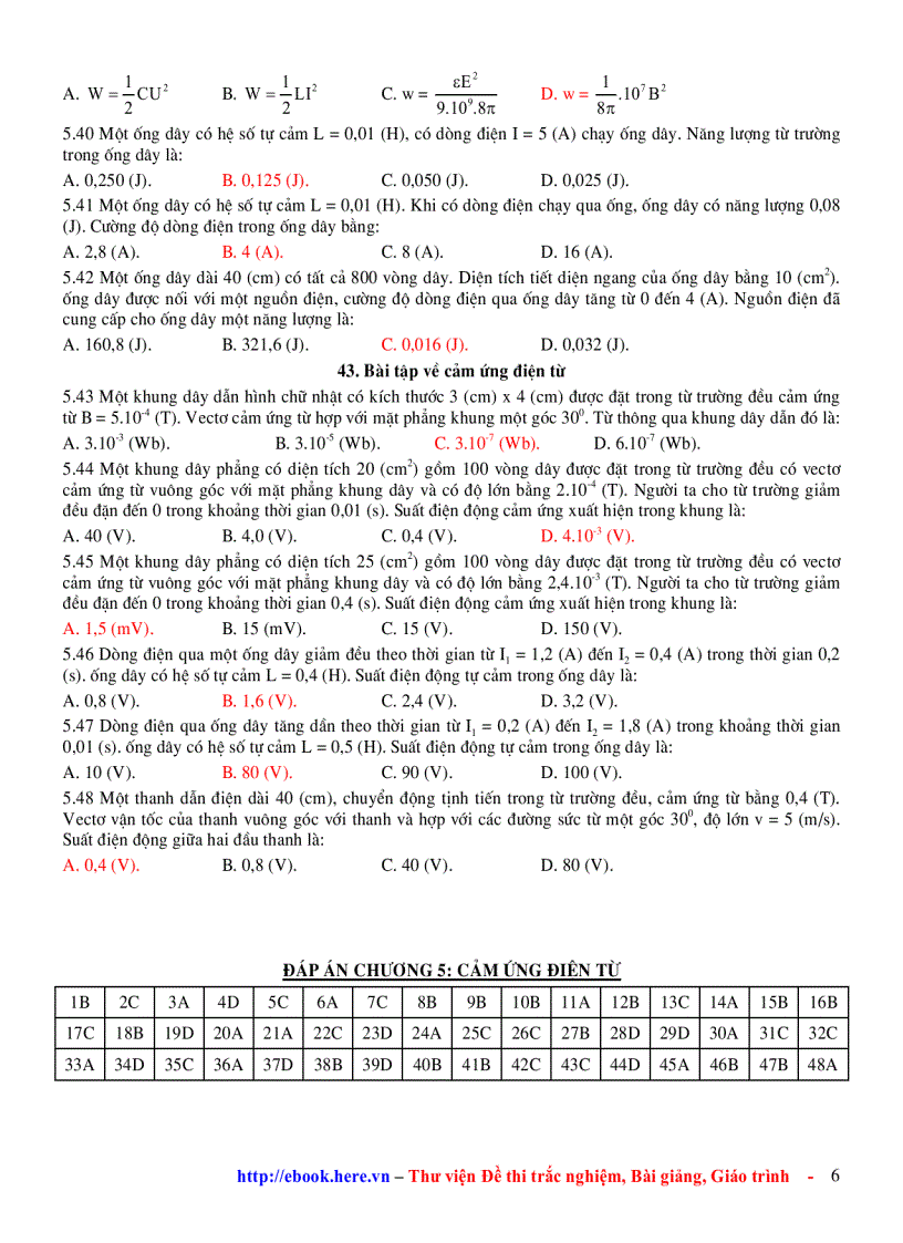 image for page Chương 5 Cảm Ứng Điện Từ Ôn Tập VẬT LÍ 11
