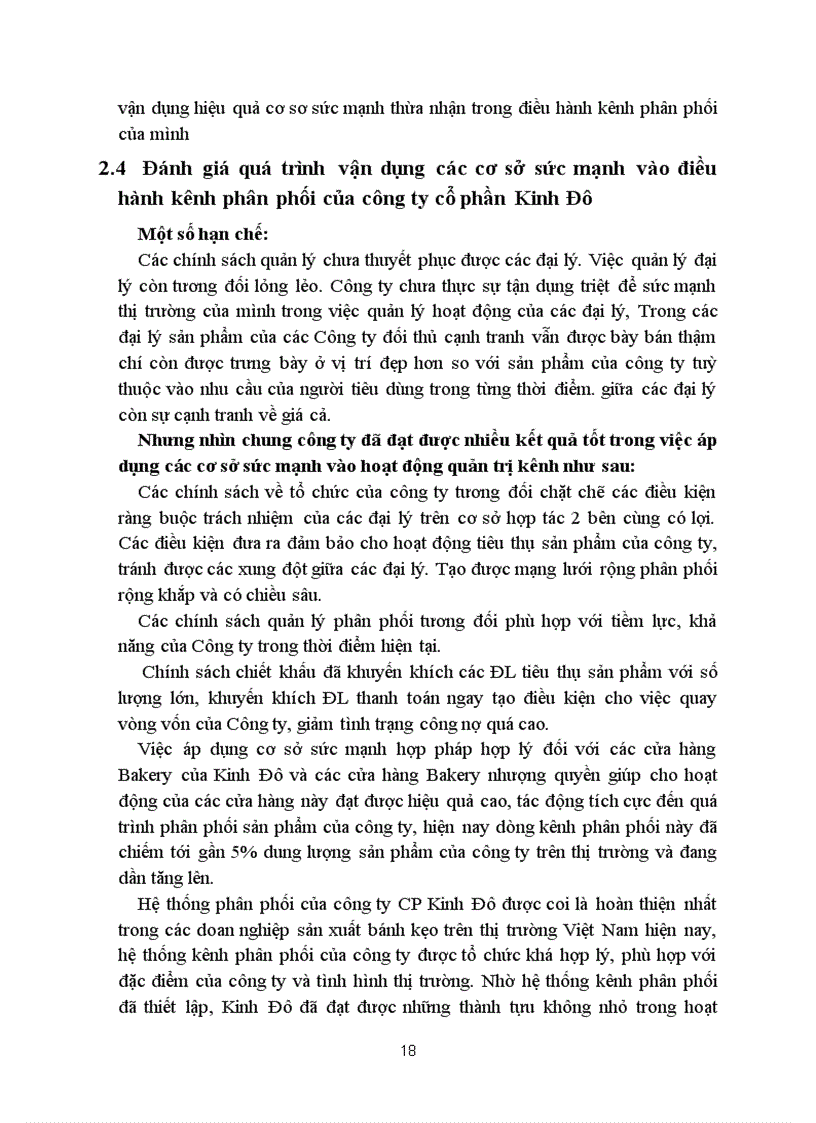 image for page Thực trạng điều hành kênh phân phối của công ty cổ phần Kinh Đô