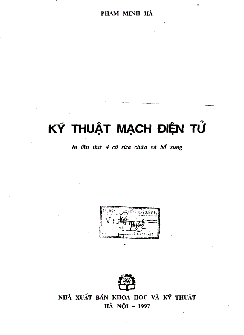 image for page Sách kỷ thuật mạch điện tử Phạm Minh Hà