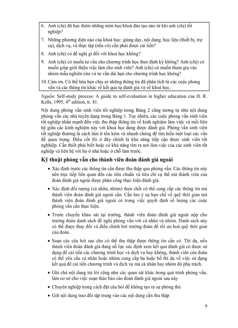 image for page Tài liệu tập huấn tự đánh giá trong kiểm định chất lượng giáo dục đại học
