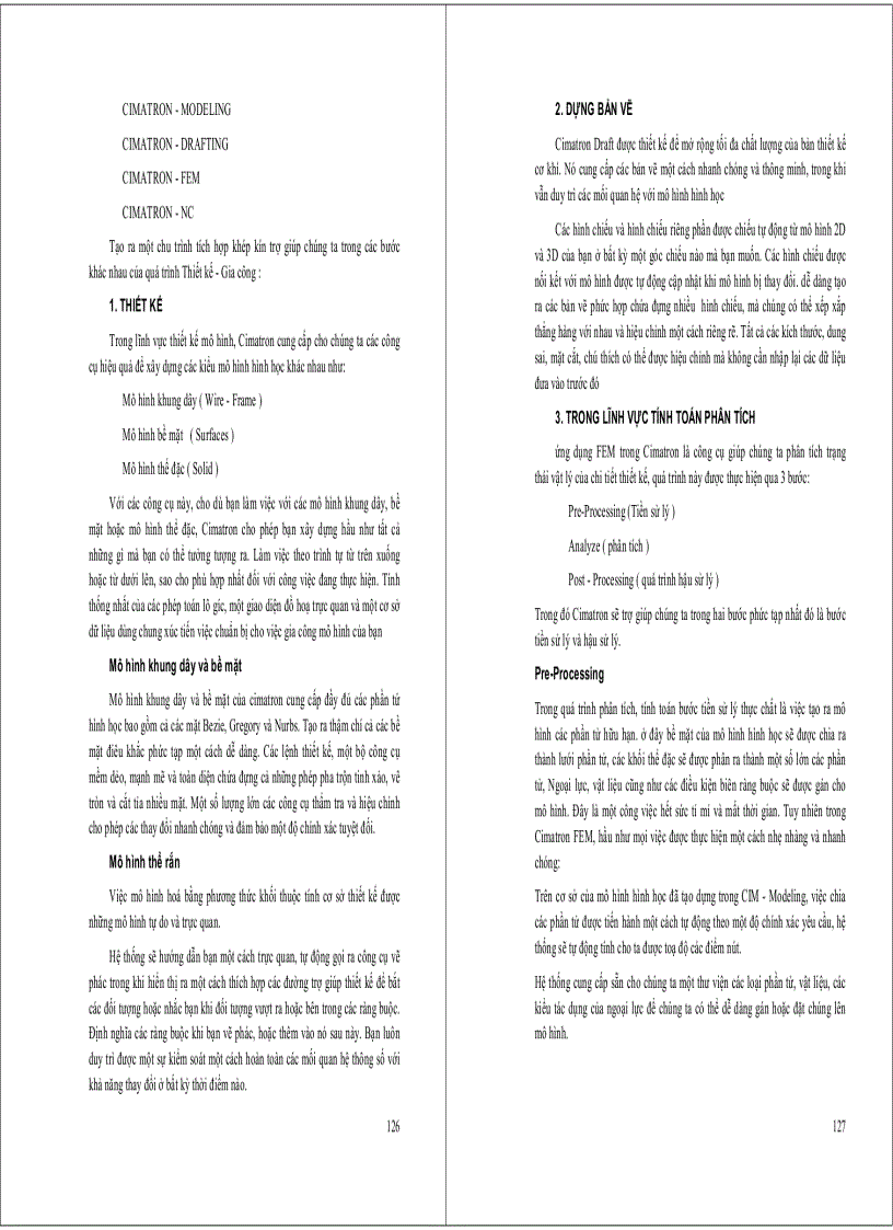 image for page Ứng dụng phần mềm CAD CAM CIMATRON trong thiết kế chế tạo khuôn mẫu
