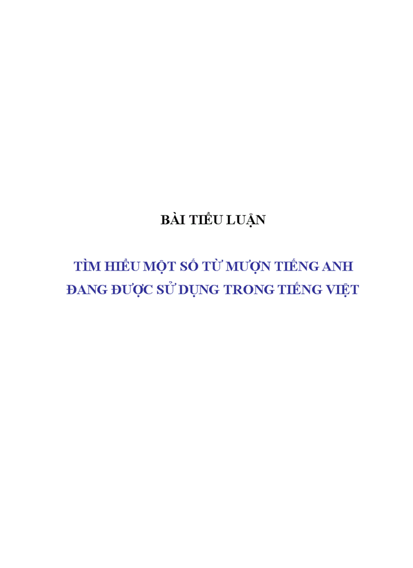 image for page Tìm hiểu từ mượn tiếng Anh trong tiếng Việt