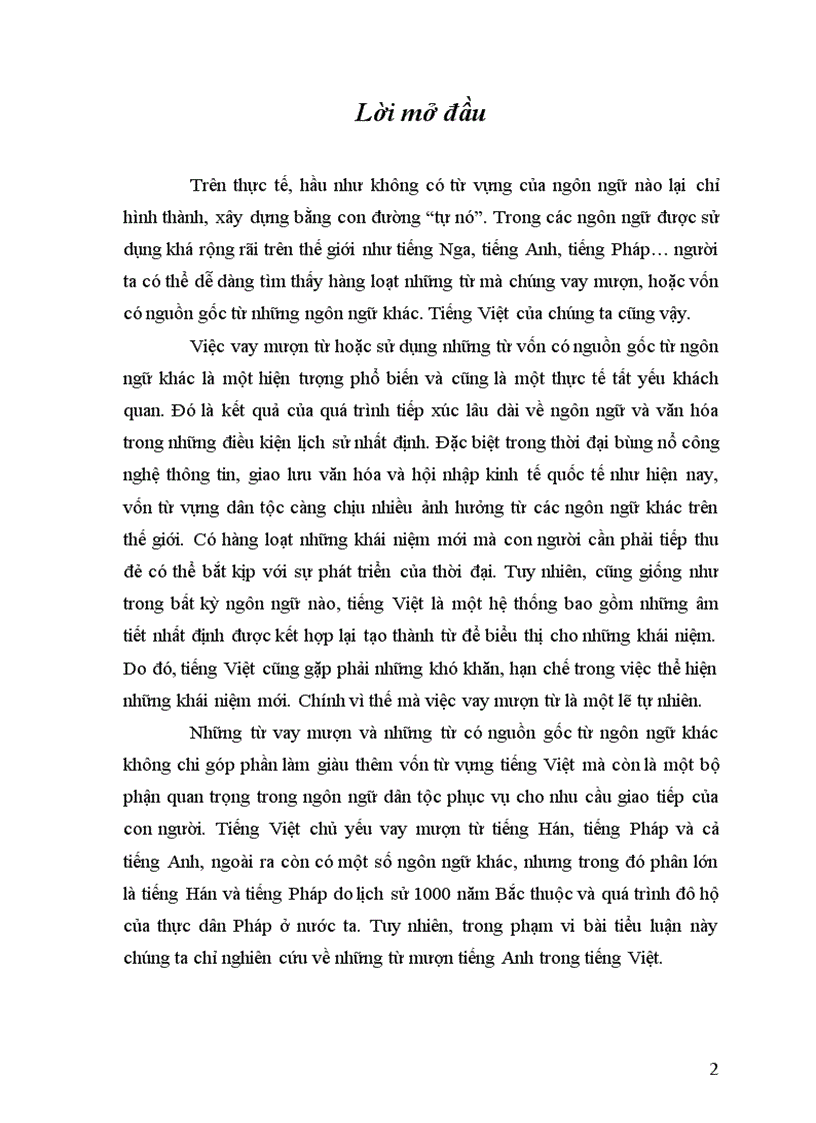 image for page Tìm hiểu từ mượn tiếng Anh trong tiếng Việt