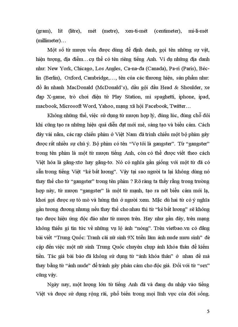 image for page Tìm hiểu từ mượn tiếng Anh trong tiếng Việt