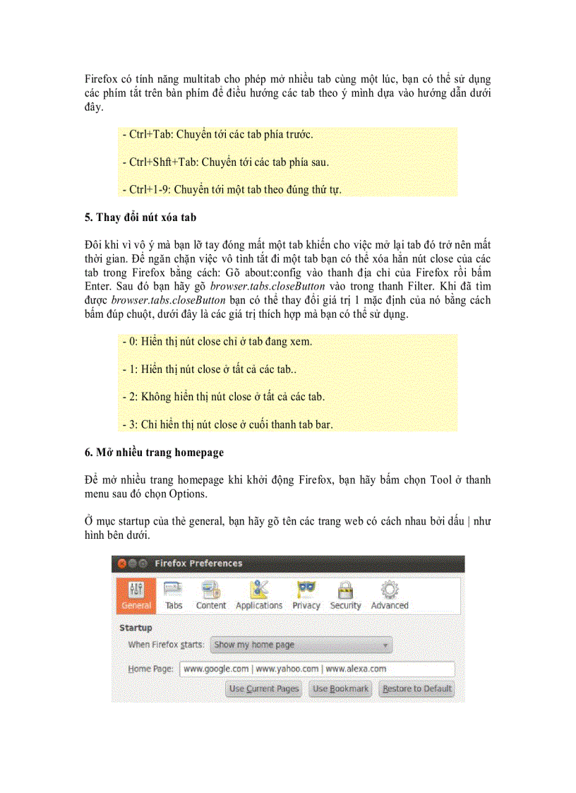 image for page Thủ thuật giúp làm việc hiệu quả hơn với Firefox