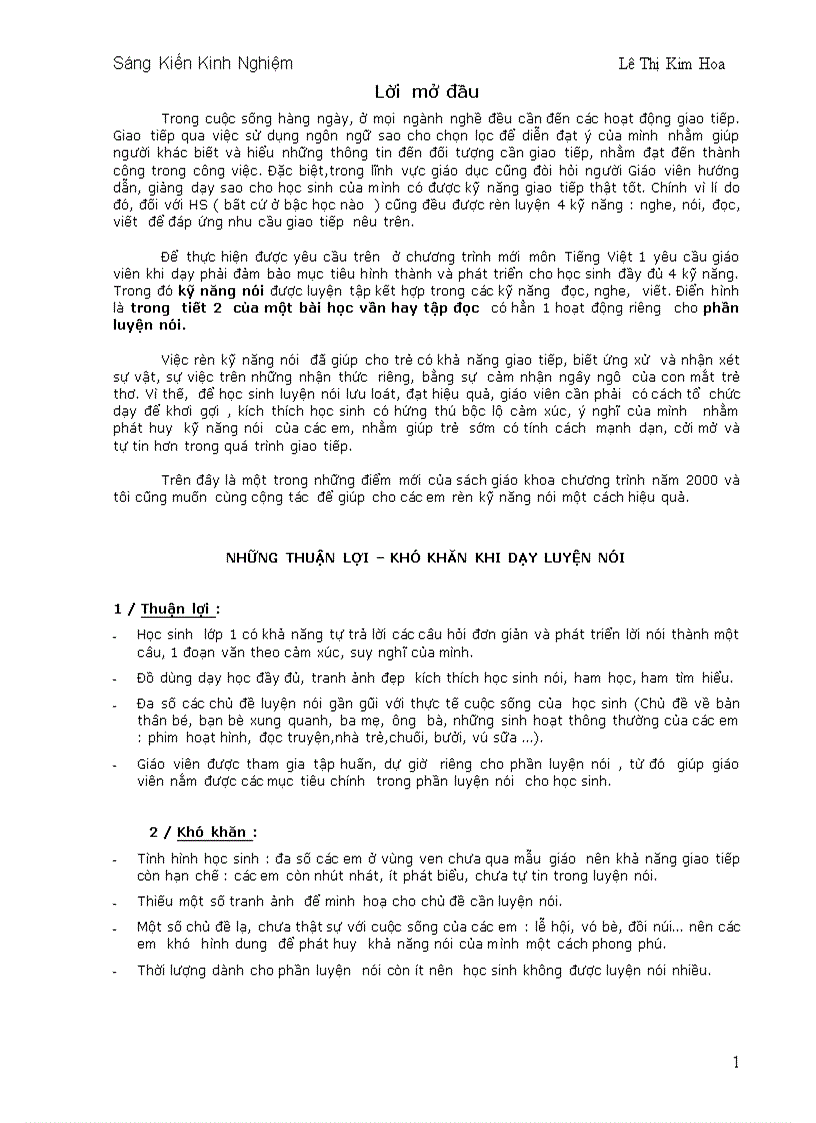 image for page Nâng cao hiệu quả hoạt động luyện nói trong tiết Tiếng Việt cho học sinh lớp 1