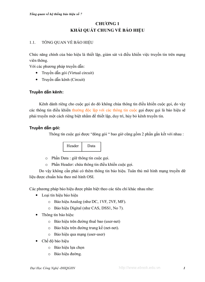 image for page Tổng quan về hệ thống báo hiệu số 7