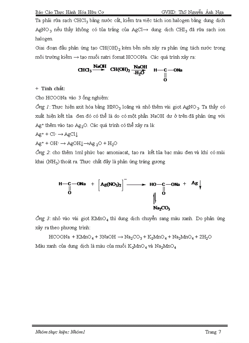 image for page Báo cáo thực hành hoá hữu cơ Hydrocacbon và dẫn xuất halogen