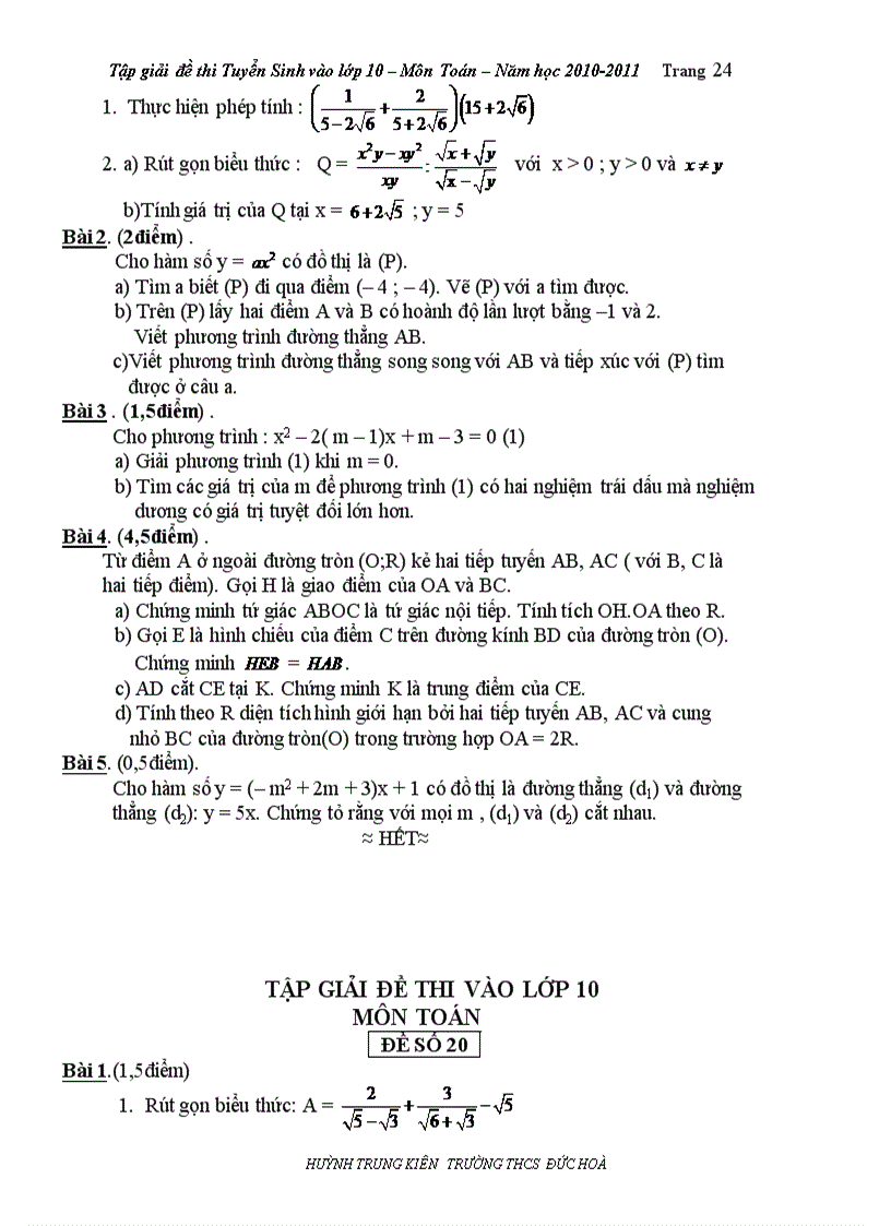 image for page Cac bai toan hay