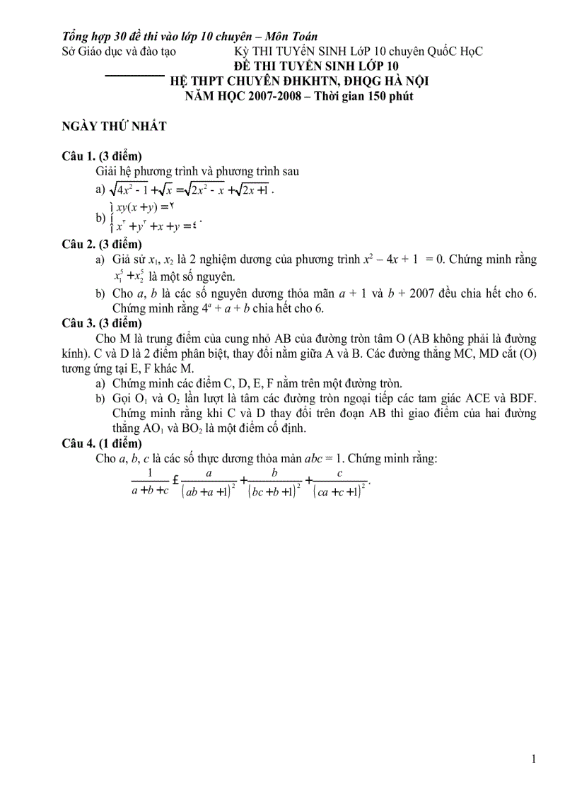 image for page Cac bai toan hay 3