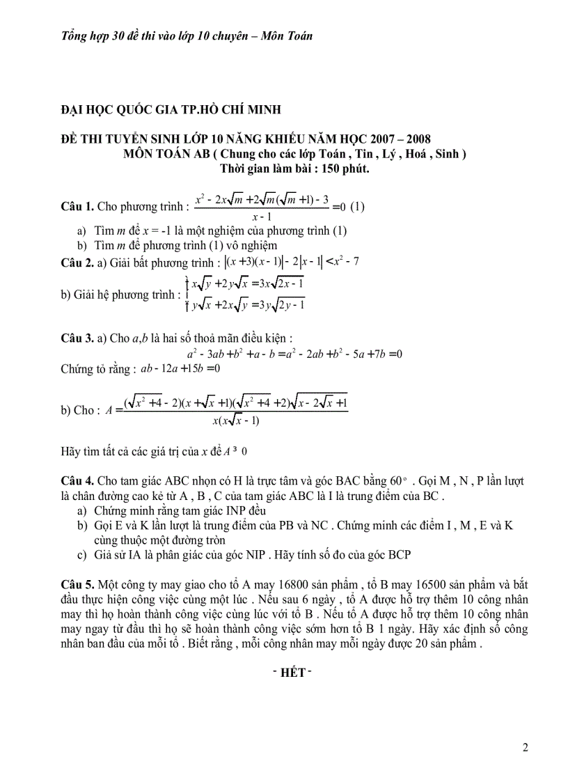 image for page Cac bai toan hay 3