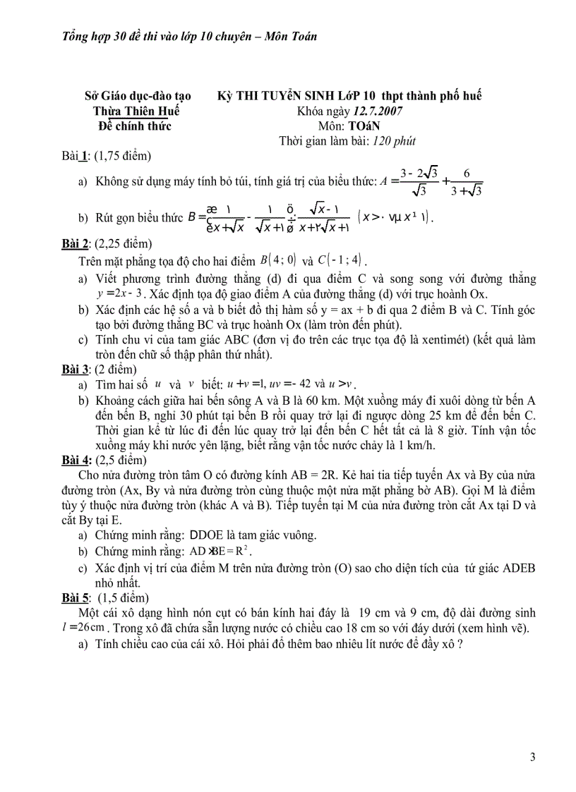 image for page Cac bai toan hay 3