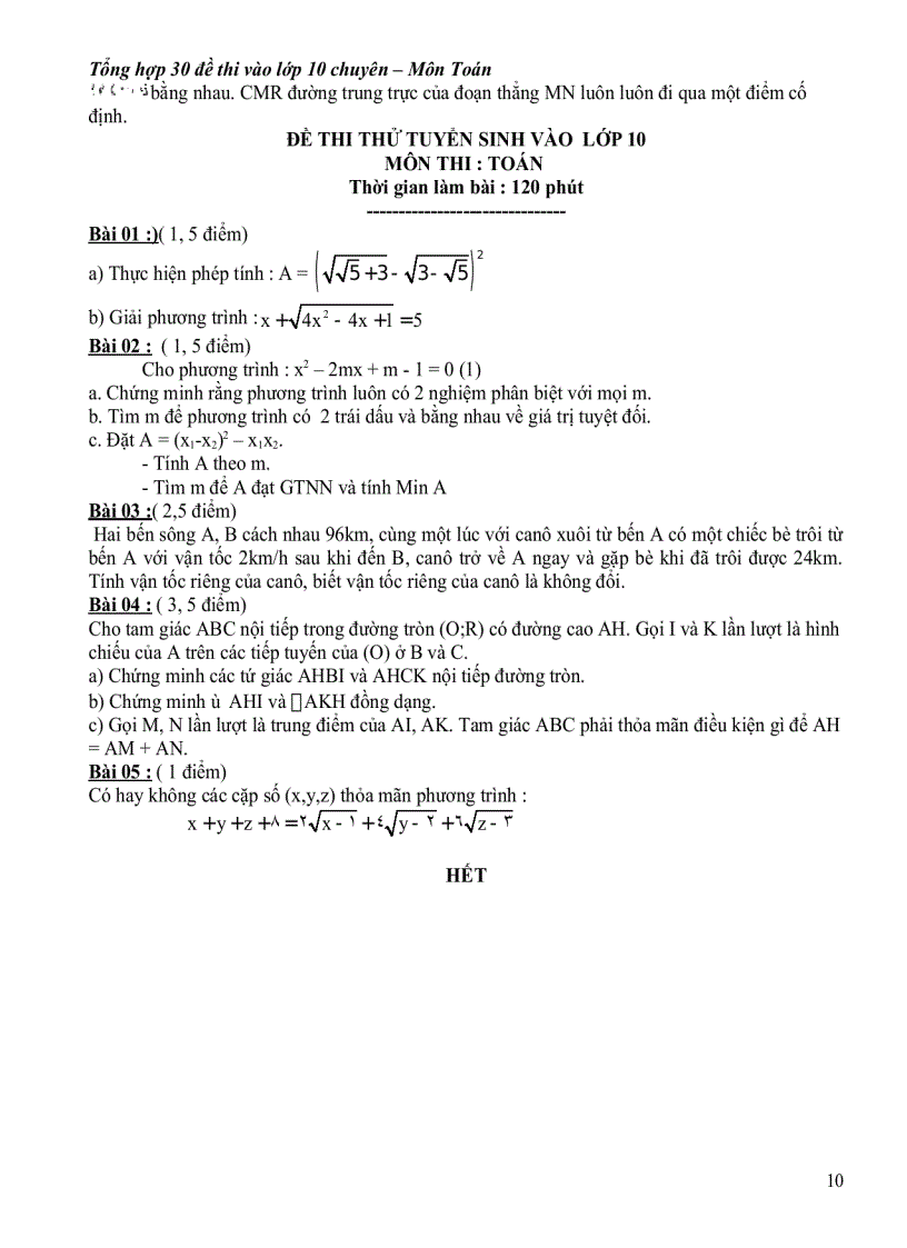 image for page Cac bai toan hay 3