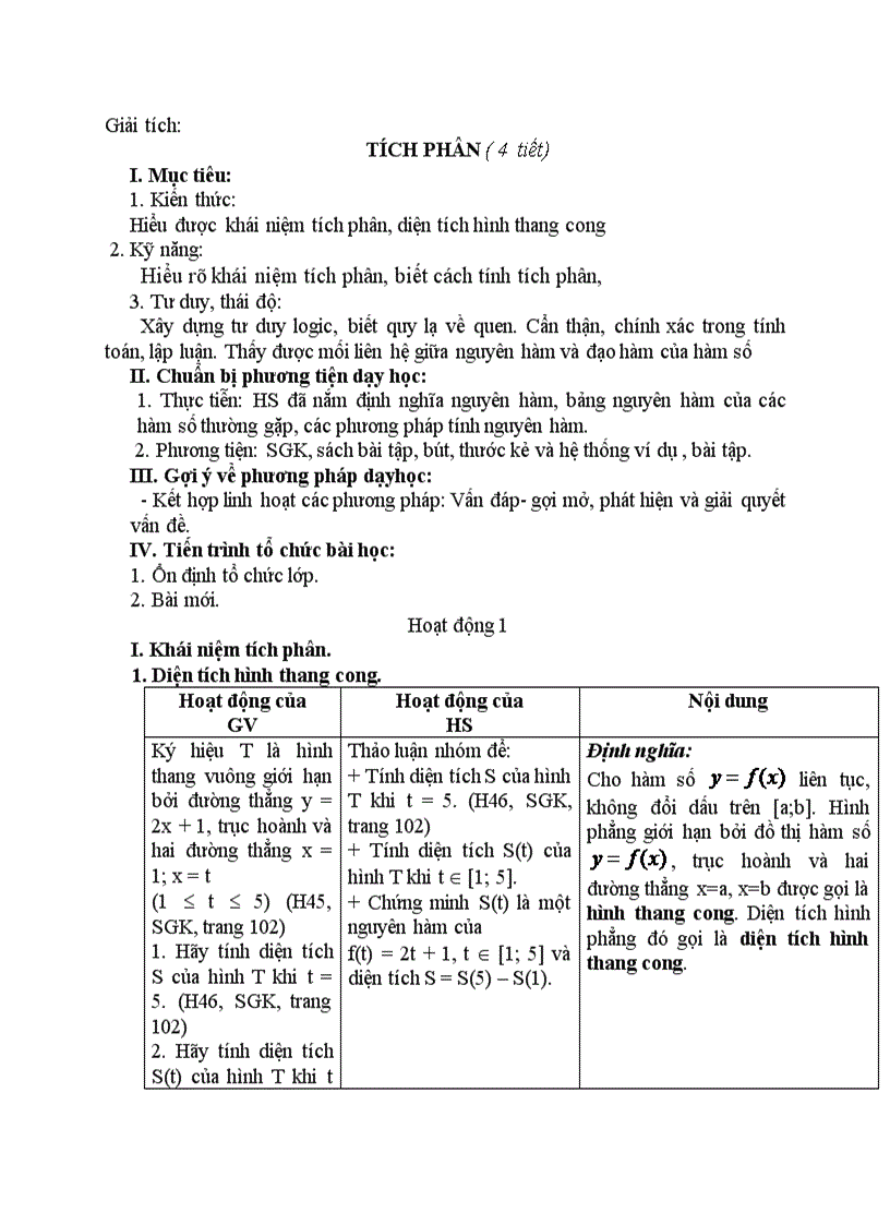 image for page Giải tích TÍCH PHÂN