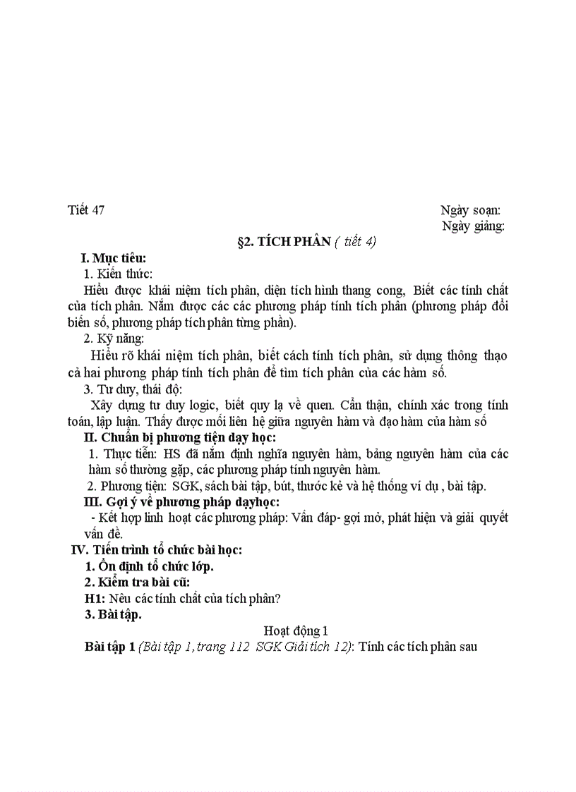 image for page Giải tích TÍCH PHÂN