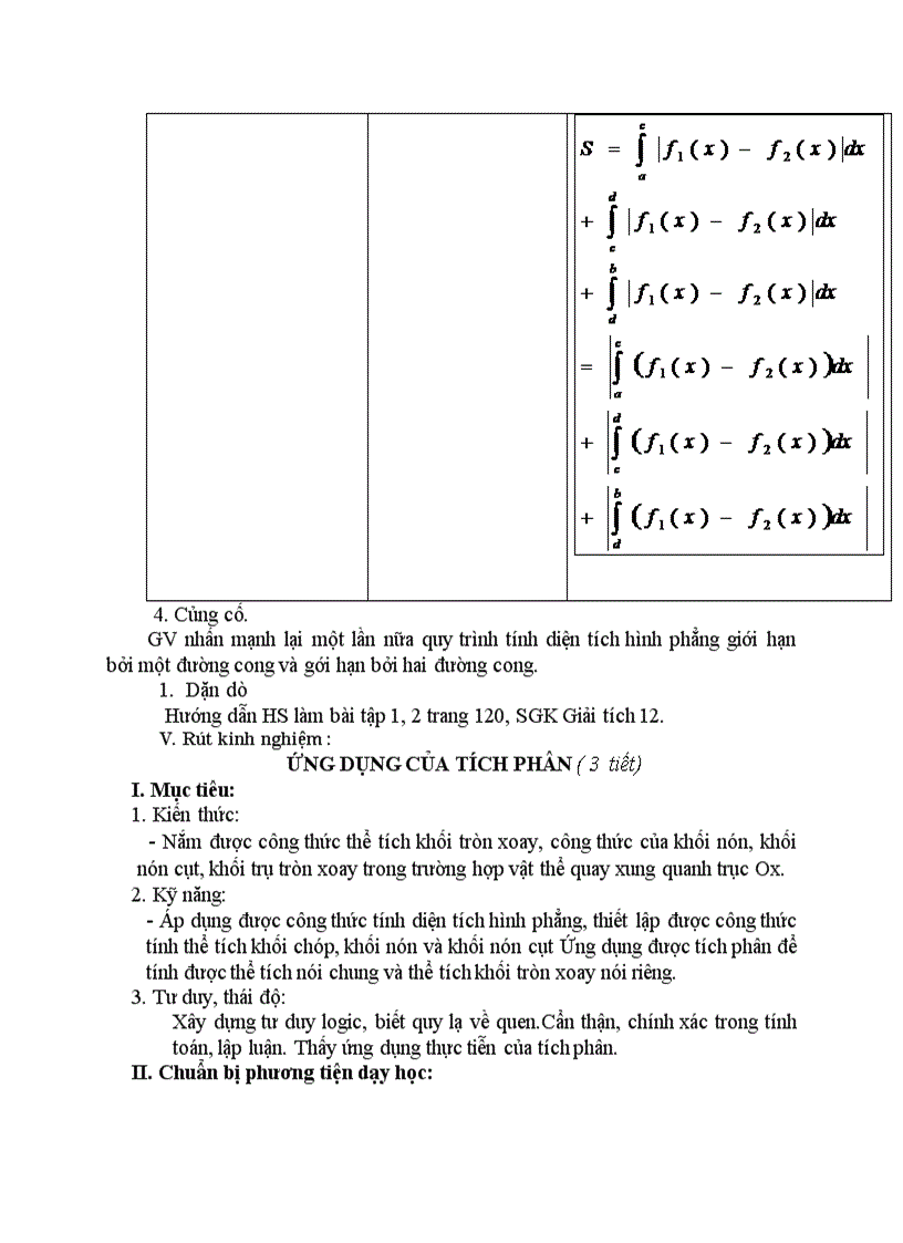 image for page Giải tích ỨNG DỤNG CỦA TÍCH PHÂN