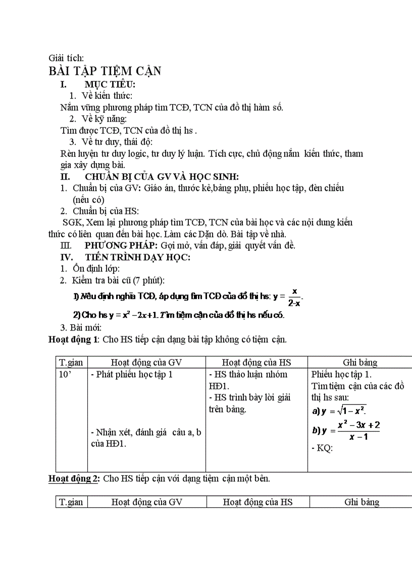 image for page Giải tích BÀI TẬP TIỆM CẬN