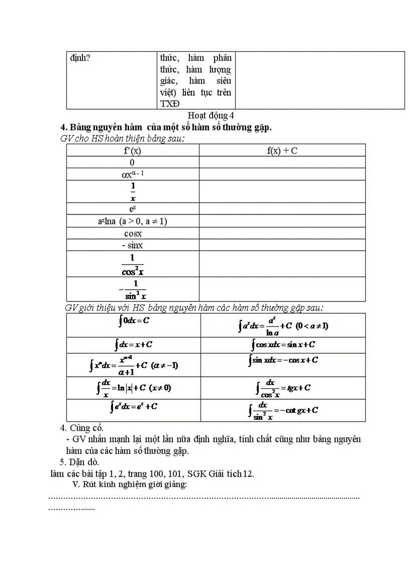 image for page Giải tích NGUYÊN HÀM