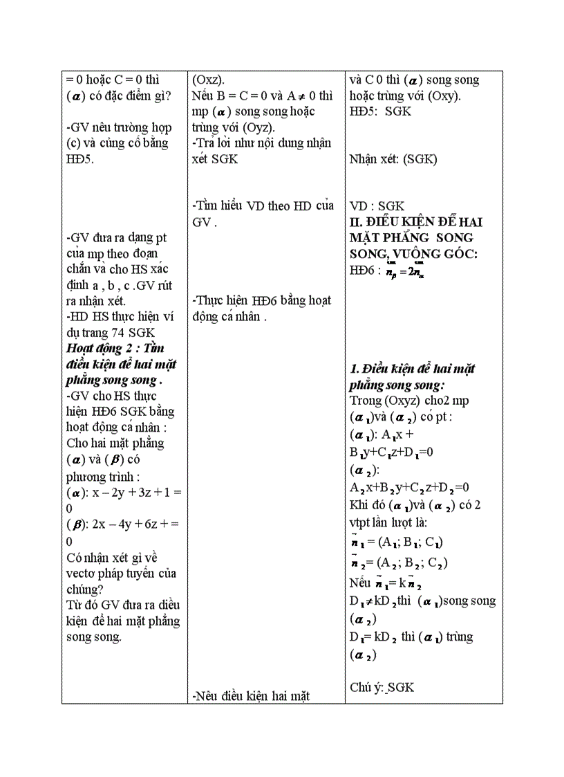 image for page Hình học HAI PHƯƠNG TRÌNH MẶT PHẲNG
