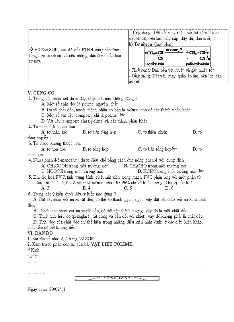 image for page Hóa học VẬT LIỆU POLIME